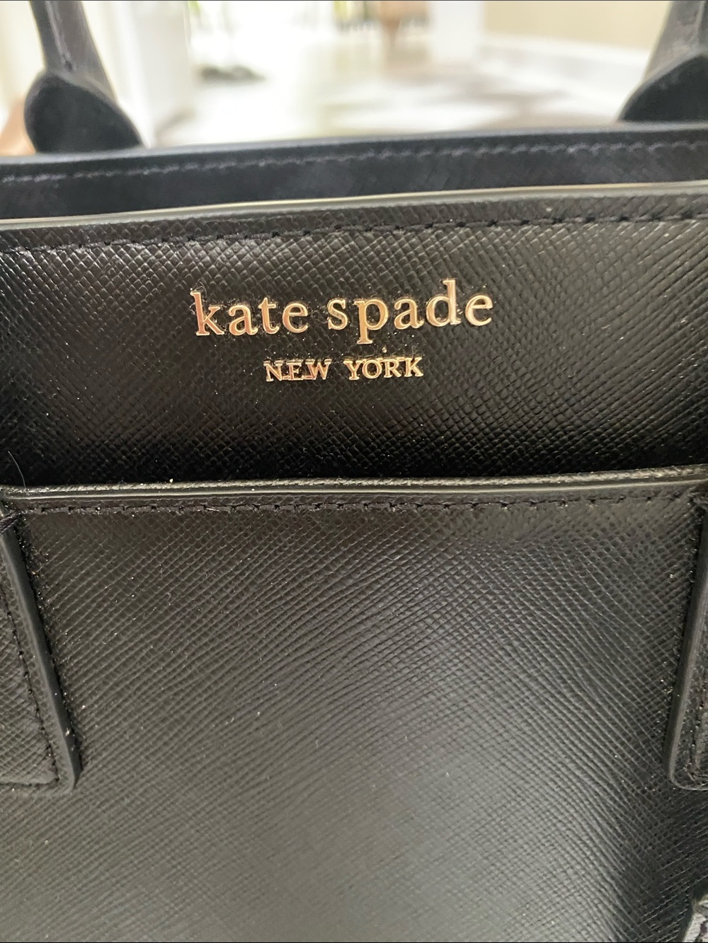 kate Spade Cameron Black Saffiano Leather Satchel with Removable Strap - Picture 2 of 7